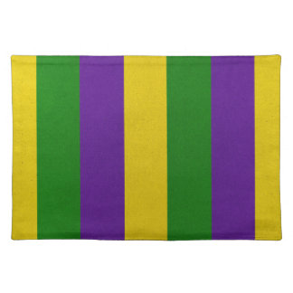 Mardi Gras Striped Pattern Placemat