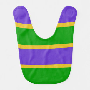 Mardi Gras Stripes Bib