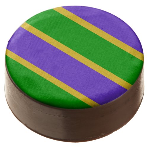 Mardi Gras Stripes   Chocolate Covered Oreo