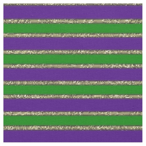 Mardi Gras Stripes  Fabric
