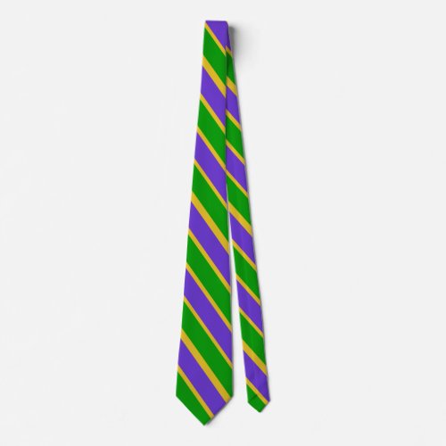 Mardi Gras Stripes Neck Tie