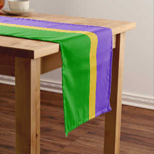 Mardi Gras Stripes  Short Table Runner