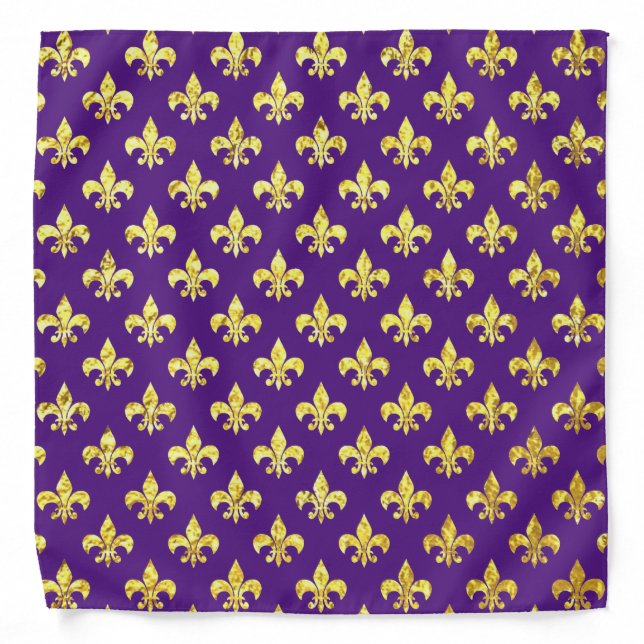 Mardi Gras Style Colorful Bandana (Front)