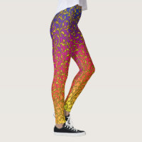 Mardi Gras Style Colorful Leggings