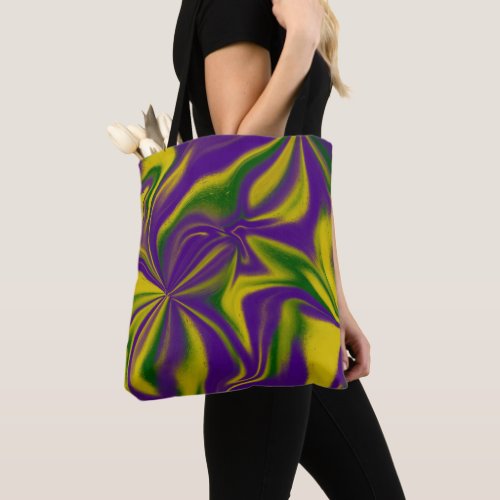 Mardi Gras Swirls Tote Bag