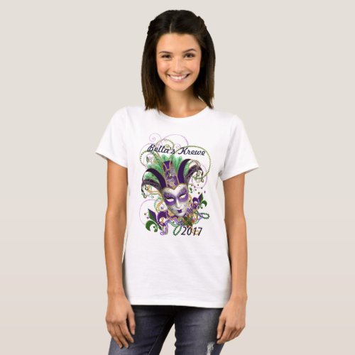 Mardi Gras Tee Shirt Design