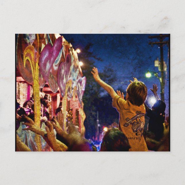Mardi Gras Textures Postcard (Front)