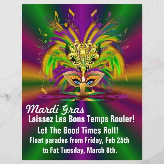 Mardi Gras The Queen Flyer (Front)