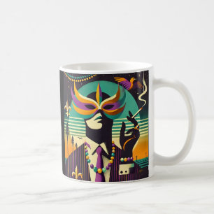 Mardi Gras The Smoking Man Coffee Mug