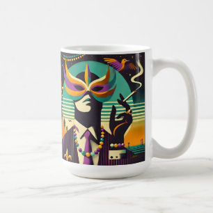 Mardi Gras The Smoking Man Coffee Mug