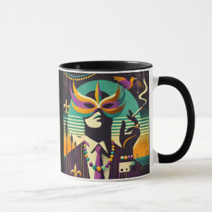 Mardi Gras The Smoking Man Mug
