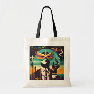 Mardi Gras The Smoking Man Tote Bag