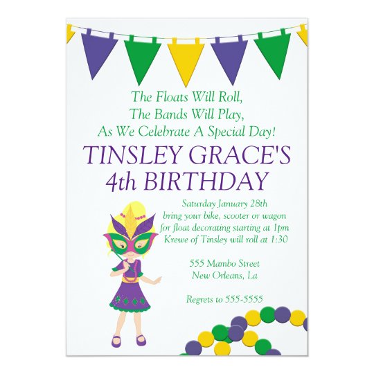 mardi gras theme birthday