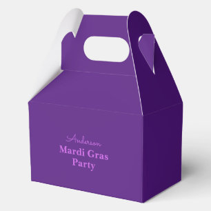 Mardi Gras Theme Party Favor Box