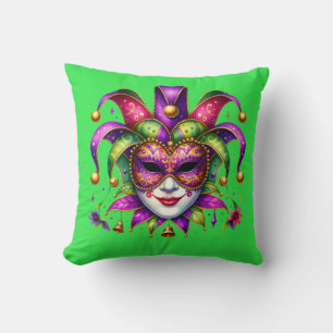 Mardi Gras Throw Pillow