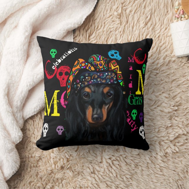 Mardi GRAS      Throw Pillow (Blanket)