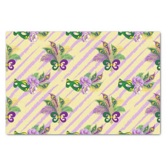 mardi gras tissue box cover