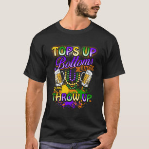 Mardi Gras Tops Up Bottoms Up Throw Up Beer Beads
