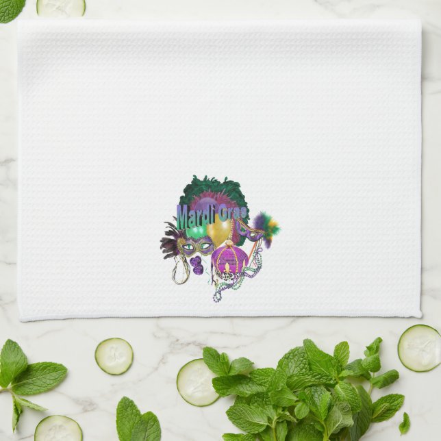 Mardi Gras Towel (Folded)