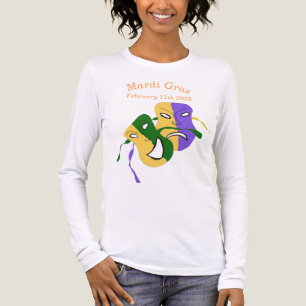 Mardi Gras Tragedy Comedy Mask Tri-Blend Shirt