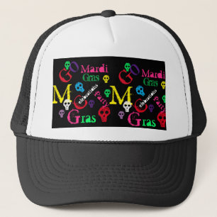 MARDI GRAS TRUCKER HAT