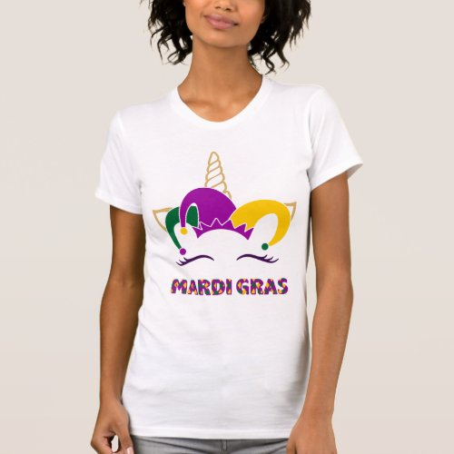 Mardi Gras Unicorn t_Shirt