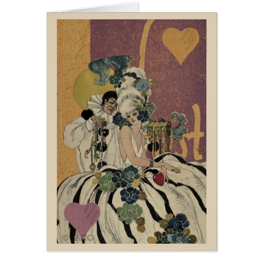 Mardi Gras Valentine Couple Cards (Front)