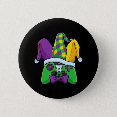 Mardi Gras Video Game Controller Jester Hat Costum Button