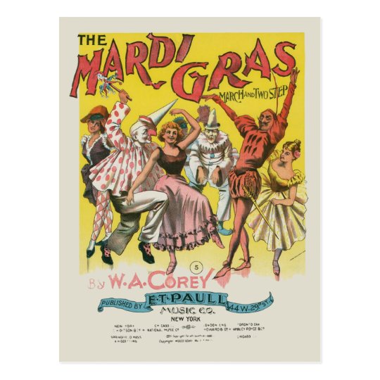 mardi gras posters vintage