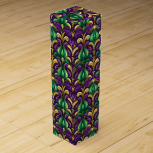 Mardi Gras Wine Gift Box