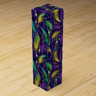Mardi Gras Wine Gift Box
