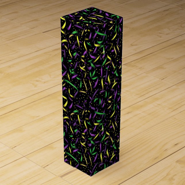 Mardi Gras Wine Gift Box (Front)