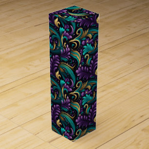 Mardi Gras Wine Gift Box