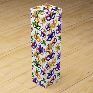 Mardi Gras Wine Gift Box