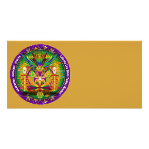 Mardi Gras Witch Doctor-Skull V-1 Card