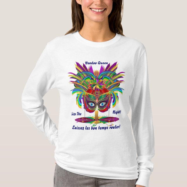 Mardi Gras Women Light All Styles View Hints T-Shirt (Front)