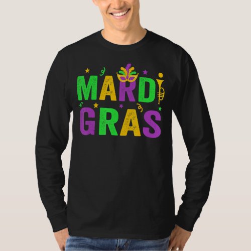 Mardi Gras Women Men Kids Mardi Gras Beads 1 T_Shirt