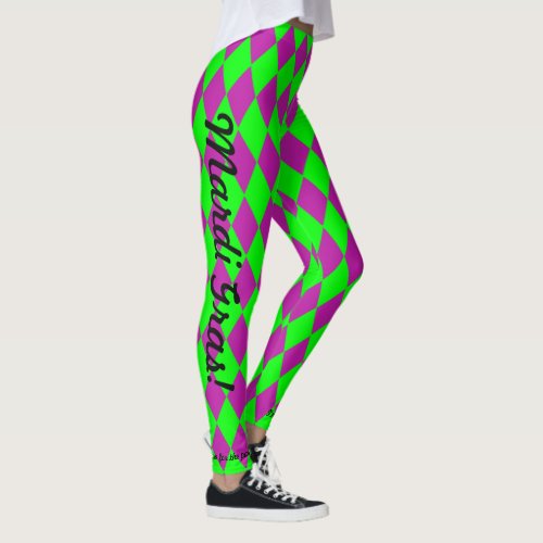 Mardi Gras Womens Leggings Harlequin Party Pants