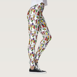 Mardi Gras Fun Party Leggings