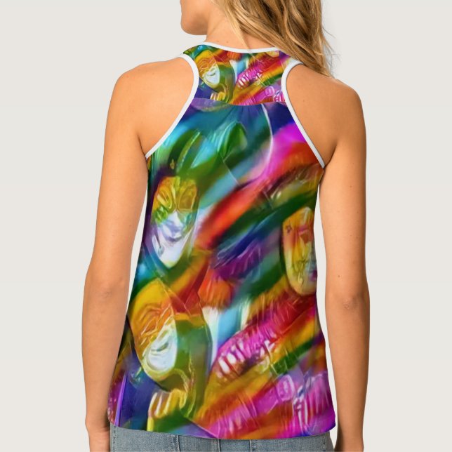 Mardi Gras Womens tank top (Back)