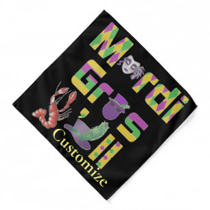 Mardi Gras Y'all Thunder_Cove Bandana