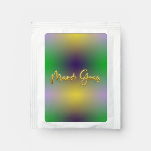 Mardi Gras Yellow, Purple, Green Tea Bag Drink Mix