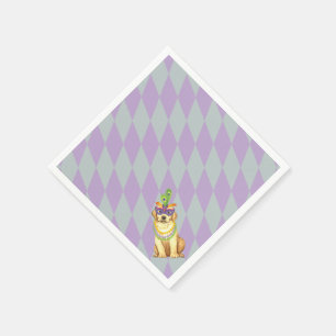 Mardi Gras YellowLab Napkins