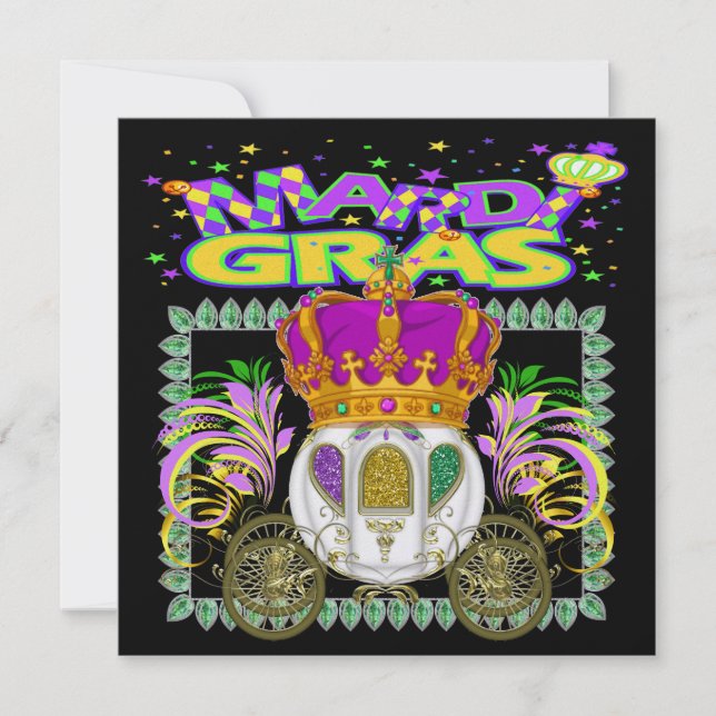 Mardi Gras - Your Royal Event Invitation (Front)