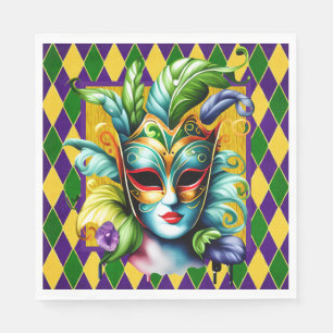 Mardi Grass Party Napkins