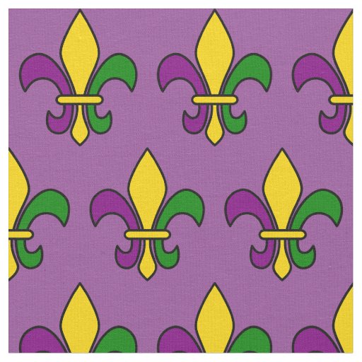 Mardi grass pattern fabric