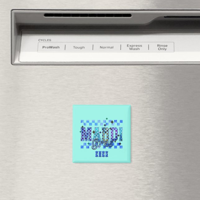 Mardi Graw Blue Magnet (In Situ (Dishwasher))