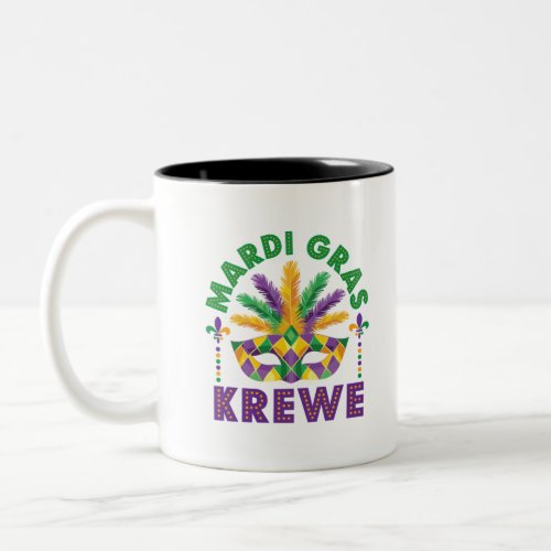 Mardi Graw Krewe Parade Party Festival Two_Tone Coffee Mug