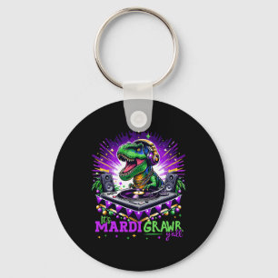 Mardi Grawr Trex Dino Dj Costume Toddler Boy Kids Keychain