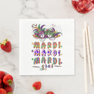Mardi Mardi Mardi Gras Napkins